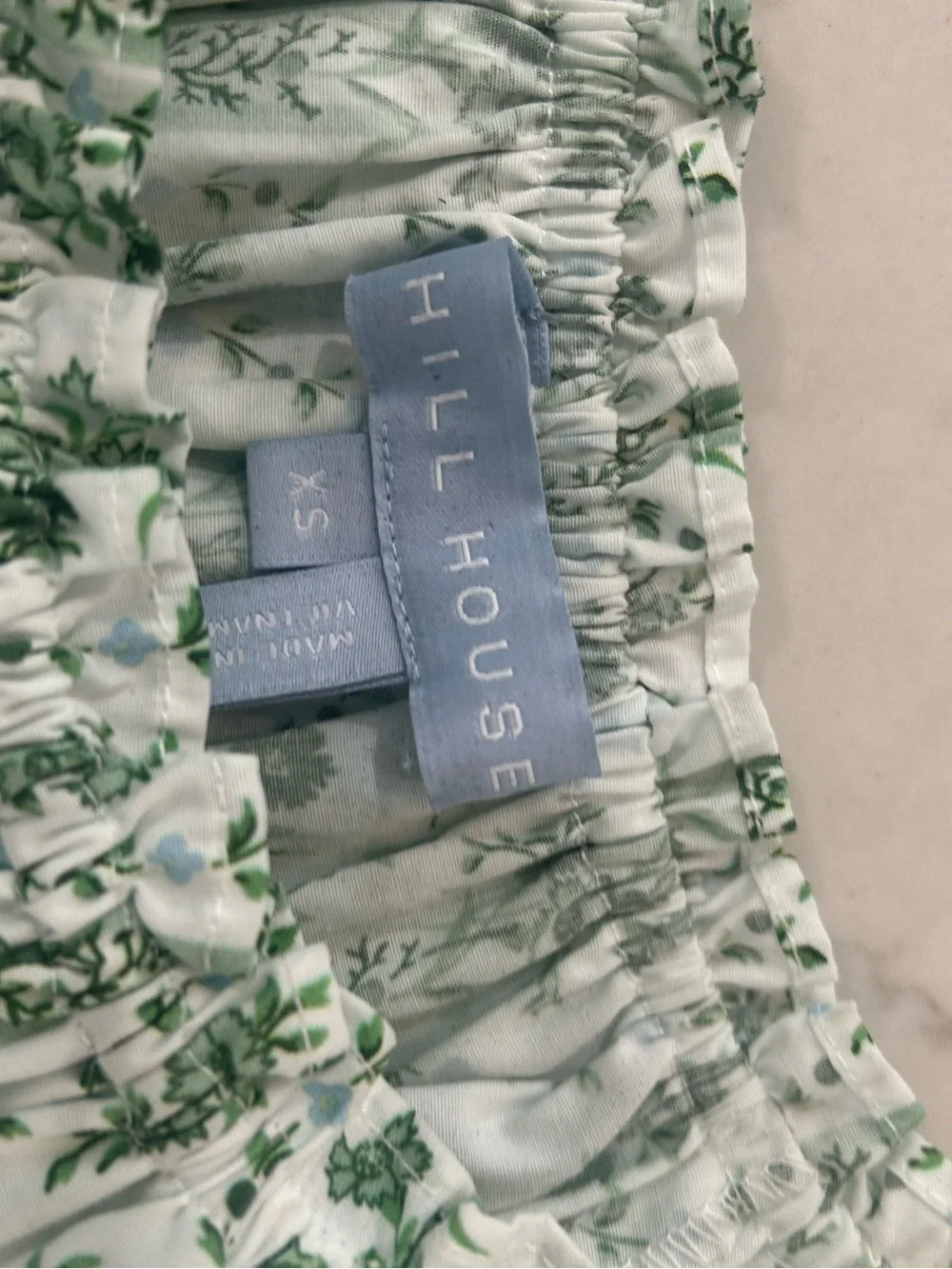 Hill House Home XS Green Vine Stripe Shorts Set - Picture 8 of 9